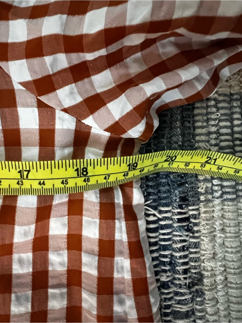 Avara Gingham Ruffle Puff Sleeve Top - Picture 9 of 11